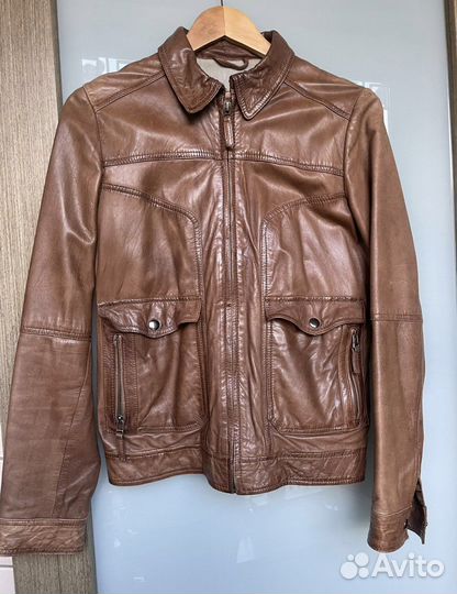 Massimo dutti кожаная куртка