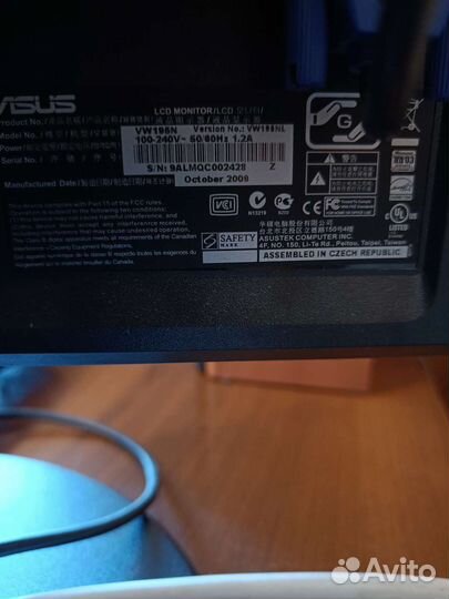 Монитор asus 19