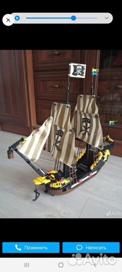 Lego пиратский корабль