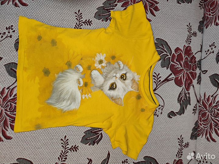 Футболки для девочки 104 110