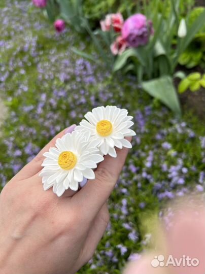 Резинки для волос ромашки