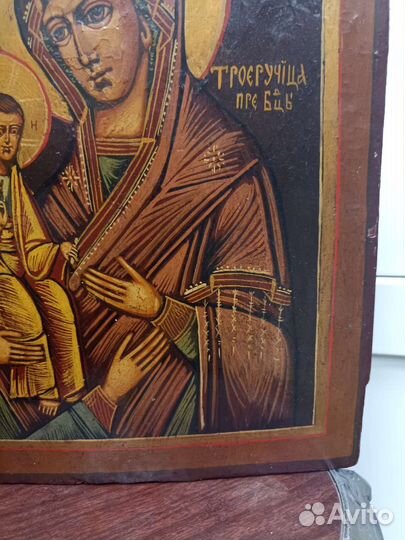 Икона старинная (Троеручица)