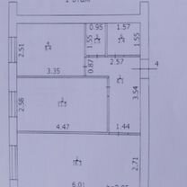 2-к. квартира, 46,2 м², 1/3 эт.