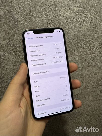 iPhone X, 256 ГБ