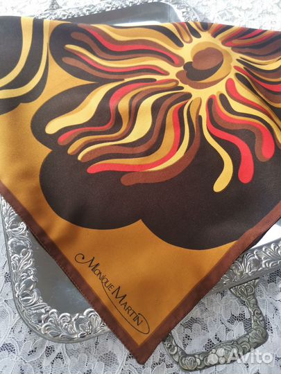 Monique Martin винтажный платок Италия
