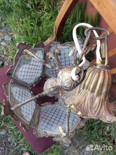 Люстра потолочная фонарь винтаж