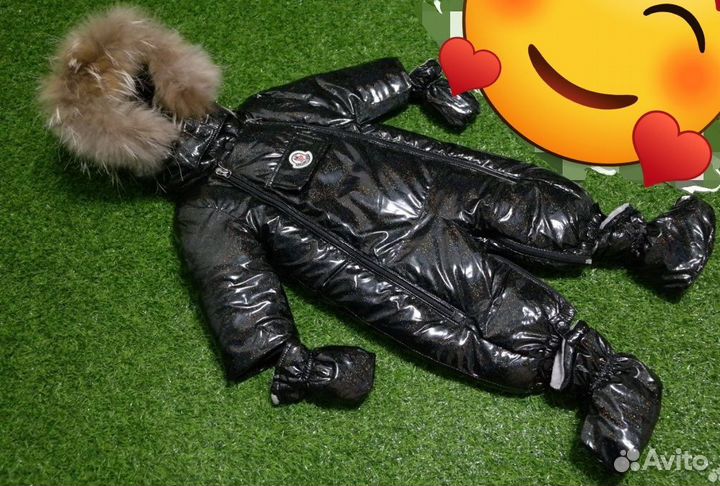 Зимний комбинезон трансформер moncler,размер 80+6