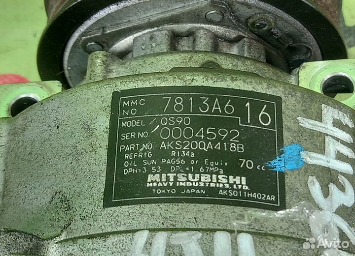 Насос кондиционера mitsubishi delica D:5 CV2W 4J11