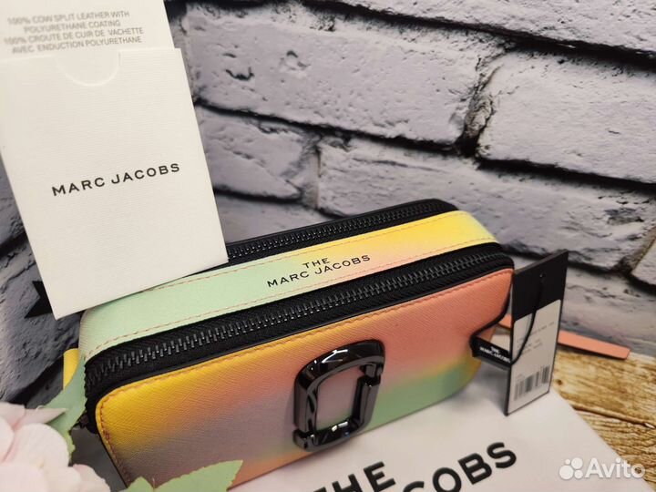 Сумка Marc Jacobs snapshot радужная нат кожа