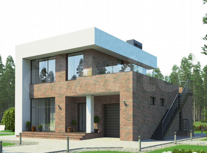 Коттедж 195 м² на участке 8,5 сот.