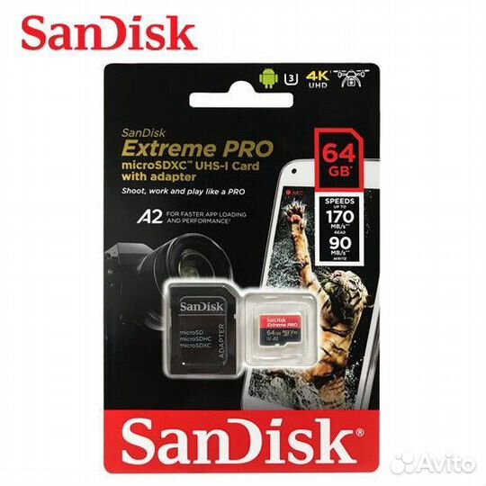 SanDisk Extreme Pro microsdxc UHS-I 64GB 170MB/s