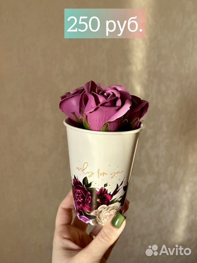 Букеты-комплименты из мыльных роз