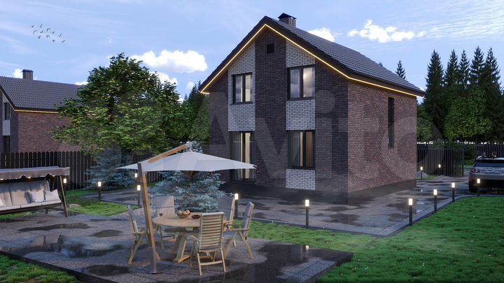 Коттедж 110 м² на участке 6 сот.