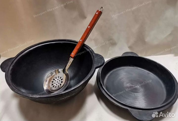 Казан с крышкой сковородкой 4.5 л