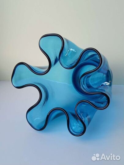 Ваза СССР Красный май1960-е сульфидное стекло