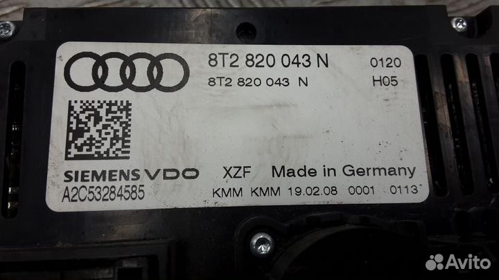 Блок управления климатической установкой Audi A5/R