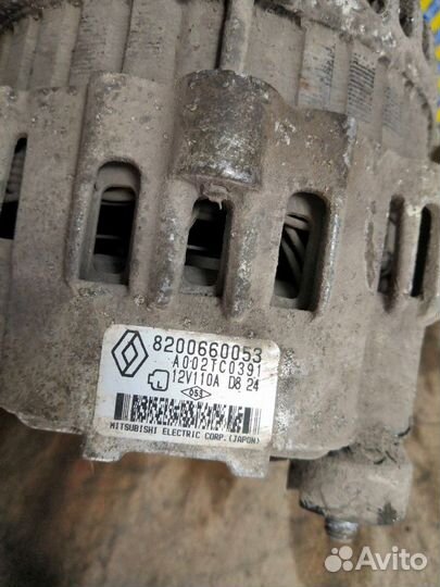 Генератор Renault logan Sandero 1.4 без гура