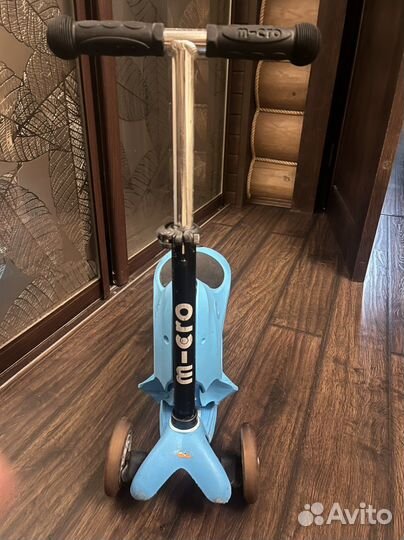 Самокат mini micro deluxe голубой