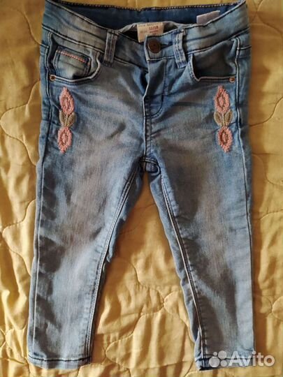 Детские джинсовые вещи р-р 74-92, джинсы, сарафан