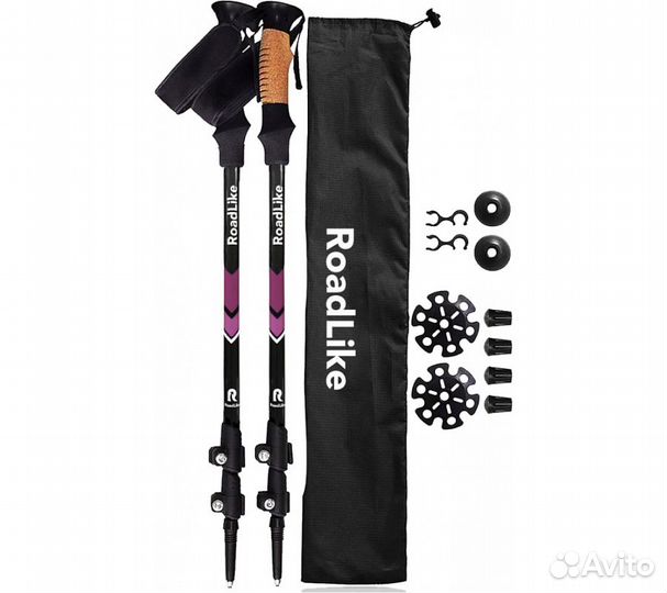 Палки для скандинавской ходьбы RoadLike Розовый