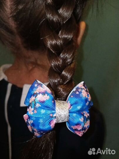 Набор красивых бантиков для волос ручной работы