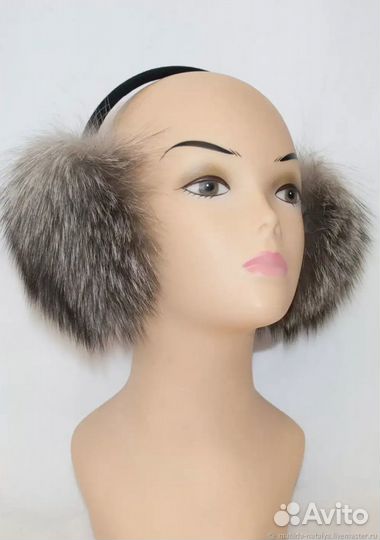 Меховые наушники