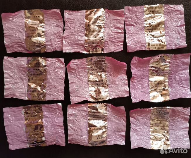 Love is фантики и коробочки от конфет