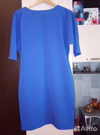 Платье женское трикотажное повседневное 48