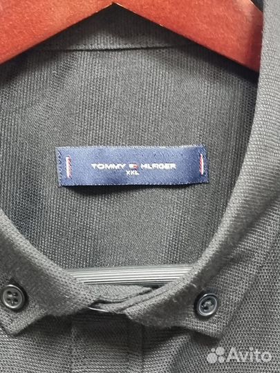 Рубашка чёрная tommy