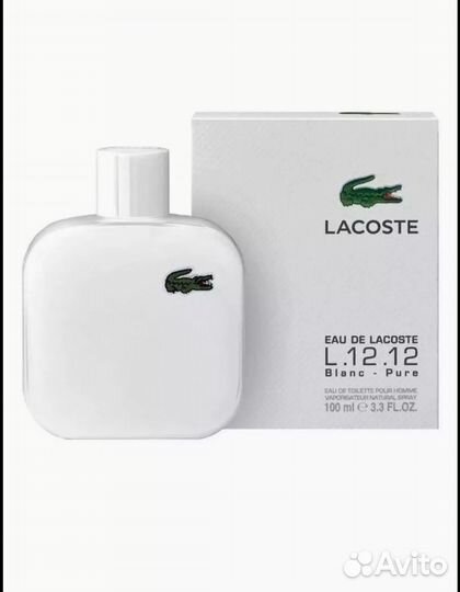 Духи мужской lacoste L.12.12 Blanc-Pure