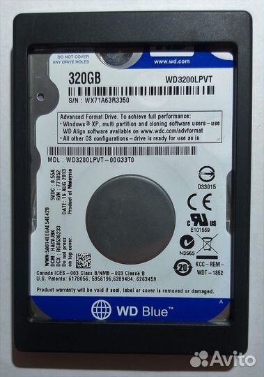 Накопитель HDD WD Blue 320Gb