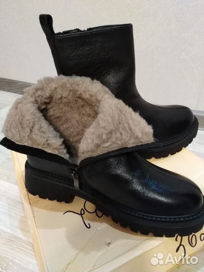 Ботинки зимние натуральная кожа р-р 39