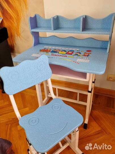 Растущая парта и стул бу
