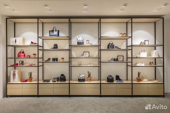 Торгово-выставочные стеллажи для магазина