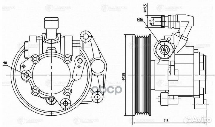 Насос гур mercedes-benz ML (W164) (05) /GL (X16