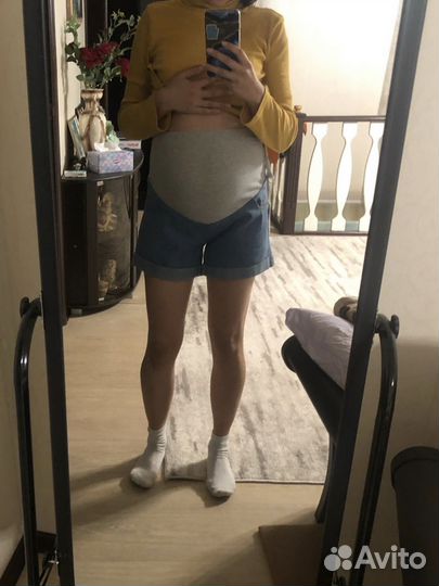 Шорты для беременных 44 46 джинсовые