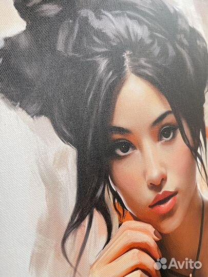 Картина на холсте с поталью