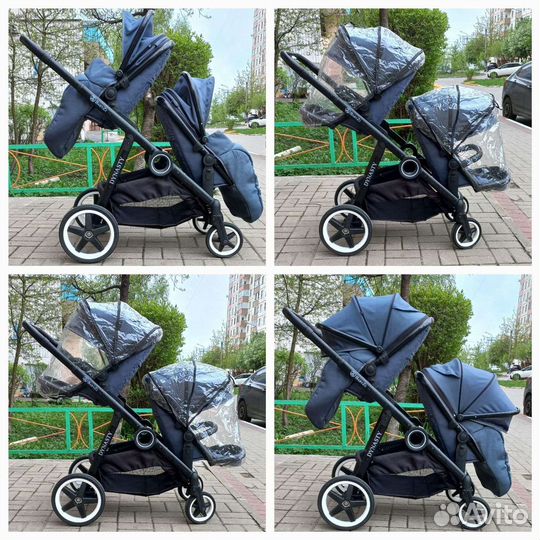Прогулочная, коляска для двойни или погодок