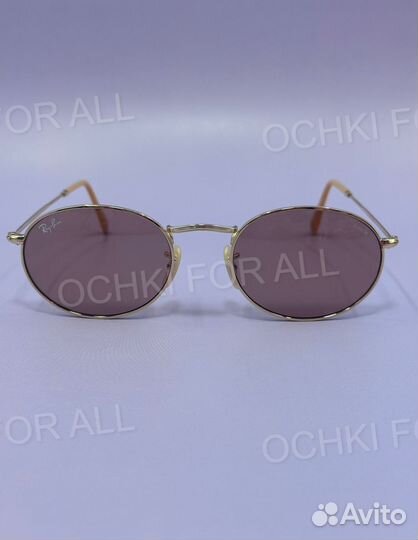 Солнцезащитные очки рейбан овальные стекло