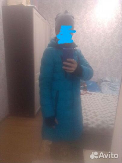 Пуховик под спорт, почти новый