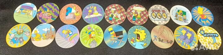 Сотки Симпсоны Simpsons Caps POG Тазо Фишки Кэпсы