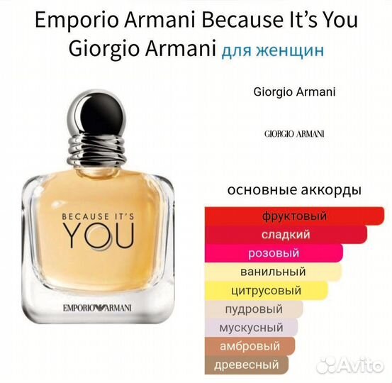 Emporio Armani Because It's You 100 мл
