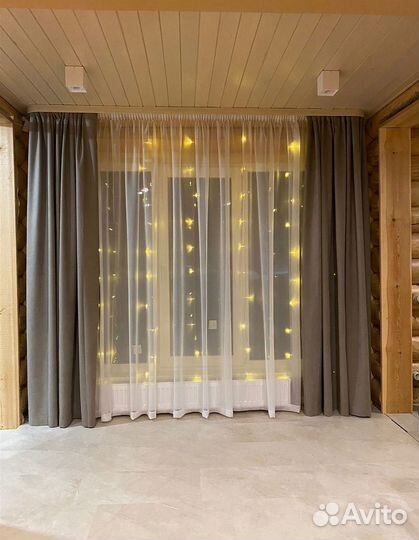 Шторы. Выезд, пошив, развеска. Подшить шторы