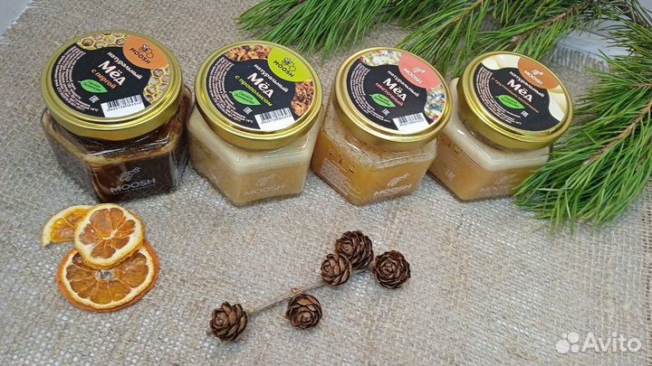 Мед, мед в сотах 65 видов