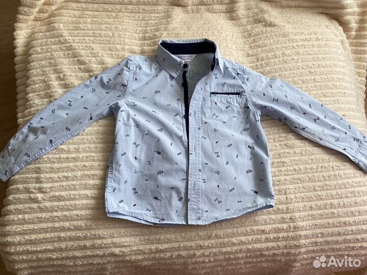 Рубашка детская на утренник белая 98-104