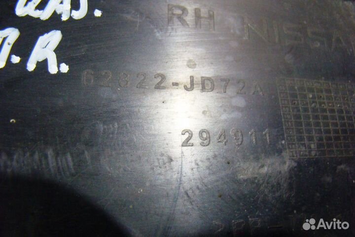 Nissan Qashqai J10 Воздуховод радиатора правый