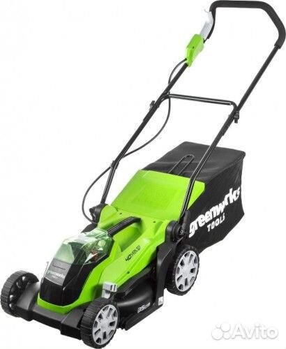 Газонокосилка аккумуляторная greenworks G40LM35K4