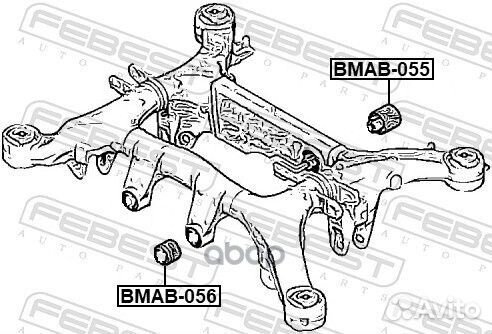 Сайлентблок заднего дифференциала bmab-055 bmab