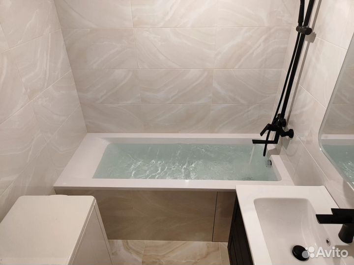 Установка ванны, душевой кабины