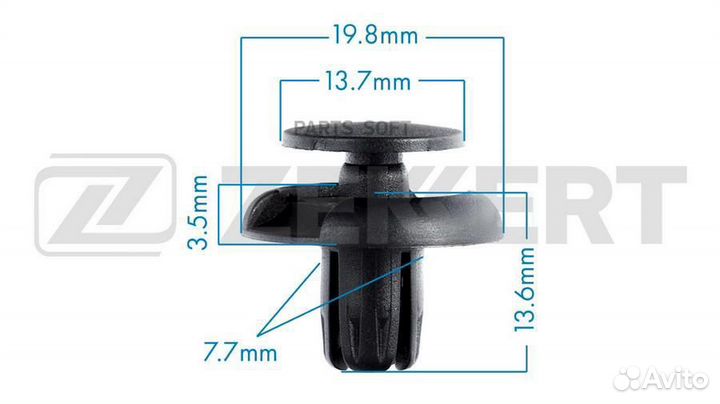 Клипса BE1709 Zekkert